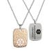 MunsteryAid Customized Medical Alert ID Dog Tag Necklace with Free Engraving for Men Women Personalized Emergency Identification ID Necklace - Color Options Black