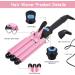 Pretfy 3 Barrels Hair Curler 25mm - Adjustable Temperature Mermaid Wand Beach Waves Curling Iron for Medium Long Hair - Buy Online on GoSupps.com