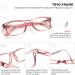 Fetrrc Blue Light Blocking Reading Glasses 1.75 x - 5 Pairs Mix for Women/Men | Anti Glare & Fatigue Relief Square Eyeglasses - Buy Online on GoSupps.com
