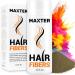 Maxter Hair Fibres for Men & Women - Natural Hair Powder for Building Thickening and Hair Loss Coverage in 30 Seconds (Light Brown 28g)