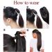 Ponytail Extension & Braid Clip-In | Heat-Resistant Micro-Wavy Hair - 22 (55cm) Dark Brown & Ash Blonde - Buy Online on GoSupps.com