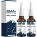 2Pcs Iodine Nasal Spray Daily Nasal Cleanse & Care Mist Fine Mist Non-Medicated Nasal Spray Refreshes Nasal Passages for Dry Air Travel & Daily Use - 150+ Uses