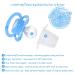 Buy LittleForBig Large Shield Pacifier II - Adult Size Little Elephants Pattern Blue | International Shipping Available - Buy Online on GoSupps.com