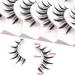 Losha Lashes Manga False Eyelashes - Natural Look Wispy Faux Mink Lashes with Clear Band | 10 Pairs Individual Cluster Lashes for a Demon Manga Look - Buy Online on GoSupps.com