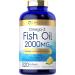 Carlyle Fish Oil Omega 3 Supplements | 2000mg | 320 Softgels | EPA & DHA | 600mg Total Omega-3 | Non-GMO Gluten Free Pills