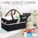 Dark Gray COSIFO Baby Diaper Caddy Organizer with Hook - Nursery Storage Bin and Portable Tote Bag for Changing Table and Car - Baby Shower Gift - Buy Online on GoSupps.com