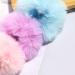 Furling Pompoms 2-Piece Set - Rabbit & Synthetic Fur Hair Gums | Light Blue Ponytail Accessories - Buy Online on GoSupps.com