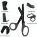 Buy First Aid Scissors for Nurses | Stainless Steel Trauma & Emergency Scissors (Black) - Fast International Shipping - Buy Online on GoSupps.com