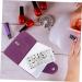Mikinona 2pcs Nail Art Card Holder Stamping Nail Forms Sticker Organizer Rectangular Nail Art Plate Nail Stencil Bag Nail Art Stand Nail Steel Plate Package Nail Decals Purple Christmas Purple 14.5X9.5X1.8CM - Buy Online on GoSupps.com