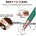 Eyebrow Trimmer for Women - Painless Electric Razor with LED Light for Eyebrows Face Nose Ear Chin and Bikini Detail - Battery Operated (Green - Buy Online on GoSupps.com