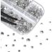 3972pieces Nail Art Rhinestones Kit Nail Gems Ab Flatback 6 Sizes Rhinestones for Nail Art Craft(Clear) K clear&AB - Buy Online on GoSupps.com