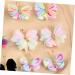 Beaupretty 12 Pairs Hair Barrettes Mini Hair Claw Clips Hair Accessories Hair Small Clips Pink Bows for Hair Clips for Hair Pin Fabric Child Little Girl Issue Card - Buy Online on GoSupps.com
