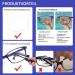 Cojwis 2 Pack Blue Light Block Reading Glasses - Spring Hinge Anti-Dizzy for Men & Women (1 Black 1 Blue 2.00x) - Buy Online on GoSupps.com