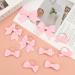 Bekecidi 10 Pieces Bow Hair Accessories Set Bow Hairpin Bow Hair Clips Bows Rubber Band for Girls Kids (Pink) - Buy Online on GoSupps.com