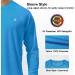 Roadbox Men's UPF 50+ UV Sun Protection Long Sleeve Fishing Shirt - Campanula Blue - Large - Buy Online on GoSupps.com