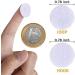 600PCS Self Adhesive Dots | Waterproof Sticky Back Coins 0.75/20mm | Hook & Loop Dots for Art Craft Office Home | White 0.78inch/20mm - Buy Online on GoSupps.com