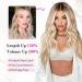 Reecho Clip-In Hair Extensions | 4PC Thick 60CM Dark Brown with Blonde Highlights | Natural Soft Beach Waves - Buy Online on GoSupps.com