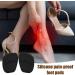 Medium Footed Cushions - Ergonomic Midfoot Support Insoles | Breathable Soft Cushions for High Heels Boots & Sneakers | 2 Pairs Black  - Buy Online on GoSupps.com