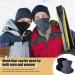 Shop Hegcoiie 2-Piece Winter Loop Scarf Set - Soft Fleece Neck Warmer & Windproof Ski Mask for Men & Women - Black & Gray - Perfect for Skiing & Cycling - Buy Online on GoSupps.com