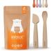 Infatot Baby Weaning Spoons Set - Silicone Feeding Spoons for 4 Months+ - Caramel, Set of Infant Self-Feeding Cutlery - Buy Online on GoSupps.com