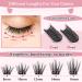 72 Pcs Cluster Lashes DIY Eyelash Extensions - Attraction D-14mm - Easy to Apply Individual Lashes for Home Use - Buy Online on GoSupps.com