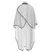 Waterproof Hairdresser Cloak - Professional Hairdressing Salon Cape for Cuts & Colors | 160x145 cm White Robe - Buy Online on GoSupps.com
