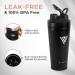 Vinchu Stainless Steel Blender Shaker Bottle - Triple-Wall Insulation for Cold Protein Shakes (Black) - Buy Online on GoSupps.com