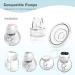 Flat Rate 19mm Milk Pump Accessories - Compatible with Kissbobo 1508/1506plus My-376 Mercozy S12 Pro/S9 Pro | Original Replacement (4 Pieces) - Buy Online on GoSupps.com