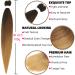 Buy Xusuperb Pre-Stretched Ombre Brown Braiding Hair - 30 Inch Long 6 Pack Knotless Extensions - Soft Kanekalon Yaki Hair (T1B/30/27#) - Buy Online on GoSupps.com