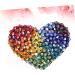 FRCOLOR Colorful Beads Barrettes Hair Barrettes Hair Clip Hair Pin Colorful Heart Clip Alloy Snap Clip Heart-shaped - Buy Online on GoSupps.com