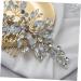 FRCOLOR Hair Accessories Headwear for Women Retro Rhinestone Bridal Headpiece Wedding Hair Clip Silver Headpiece Womens Hair Clips Decorative Hair Combs Bridal Hair Clip Decorations Veil - Buy Online on GoSupps.com