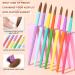 Saviland 7PCS Acrylic Nail Brush Set for Nail Art Powder Extension - Sizes 6/8/10/12/14/16/18 - Buy Online on GoSupps.com