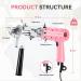 Riiai RT-III Pro Tufting Gun Kit - Cut & Loop Pile, Speed Adjustable - Baby Pink - Buy Online on GoSupps.com