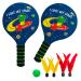 Paddle Ball Set for Beach Paddle Ball Game for Adults Kids Family Active Games Outdoor Indoor Beach Lawn Backyard Dinosaue