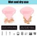 8 Pcs Cotton Powder Puff Face JASSINS Triangle Set | Super Soft for Makeup Setting | Concealer, Loose Powder, Foundation & Blush | Wet & Dry Application | Pink - Buy Online on GoSupps.com