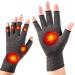 Mokigol Arthritis Gloves,Arthritis Gloves for Women for Pain,Compression Arthritis Gloves,Fingerless Gloves for Computer Typing and Daily Work - Large