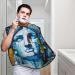 Statue of Liberty Oil Painting Print Beard Bib Apron - Non-Stick Men's Hair Catcher for Easy Shaving Gifts - One Size Black - Buy Online on GoSupps.com