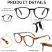 5 Pack Blue Light Blocking Reading Glasses for Men & Women - UV400 Round Computer Readers - Spring Hinge Mixed Colors - 4.0x - Buy Online on GoSupps.com