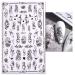 Back Glue Decals Korean French Cute Slider Nail Art Decorations Nail Sticker Leaves Butterfly-shape 3D Black(F-867)
