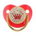 Ultra-Light Soft Silicone Baby Pacifier for Newborns | Shiny Red Pacifiers for 6-18 Month Infants & Breastfed Babies - Buy Online on GoSupps.com