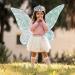 Kids Butterfly Wings Set Led Lights Up Butterfly Wings Battery Powered Wings Halloween Dress Up Props (with Light + Crown Two-Piece Set + Ears) Blue - Buy Online on GoSupps.com