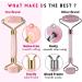 Original Jade Roller & Gua Sha Set | Natural Rose Quartz Facial Tools for Toning & Firming Skin - Buy Online on GoSupps.com