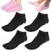 2Pairs Moisturizing Socks - Gel Socks for Dry Cracked Feet Women - Gel Spa Socks for Repairing and Softening Dry Cracked Feet Skins Gel Lining Infused with Essential Oils and Vitamins (Black)