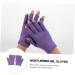 Beatifufu 1 Pair Gel Moisturizing Gloves Moisturizing Half Gloves Hand Spa Gloves Mittens for Men Gloves Soft Moisturizing Socks Gloves Womens Gloves Cotton Gloves Purple Dipping 15x11cm - Buy Online on GoSupps.com