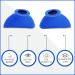 Super Sunnies Slim Flex UV Eye Protection FDA Compliant Individual Tanning Goggles Eyeshields (Blue) - Buy Online on GoSupps.com
