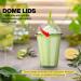 NUZEKY Plastic Smoothie Cups with Dome Lids - 50 Pack 12 OZ Clear Plastic Cups for Milkshakes Smoothies Iced Coffee - Strong Reusable Cups - Buy Online on GoSupps.com