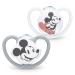 Nuk Space Schnuller |18-36 months |Pacifier with extra ventilation |BPA-free silicone |Disney Mickey Mouse |Gray and white |2 pieces 18m+ Standard Mickey Mouse