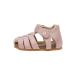 Falcotto Alby-Closed Toe Fisherman Leather Sandals 2 UK Child Pink