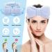 Sibba Spa Makeup Headband - Fluffy Towel Wrap for Skincare and Face Washing - Blue Head Band for Women's Beauty Routine - Buy Online on GoSupps.com