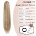 Feshfen 70cm Blonde Drawstring Ponytail Extensions - Long Straight Synthetic Braid for Women - Buy Online on GoSupps.com
